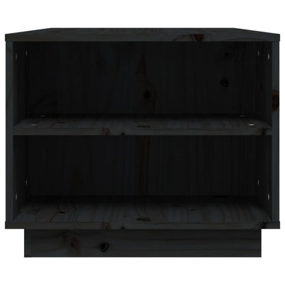 Salongbord Sofabord Svart 90x49x40,5 cm heltre furu