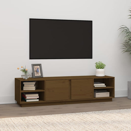 TV-Møbel Honningbrun TV-benk 156x40x40 cm heltre furu