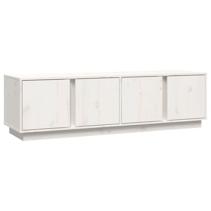 TV-Møbel Hvit TV-benk 140x40x40 cm heltre furu
