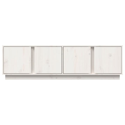 TV-Møbel Hvit TV-benk 140x40x40 cm heltre furu