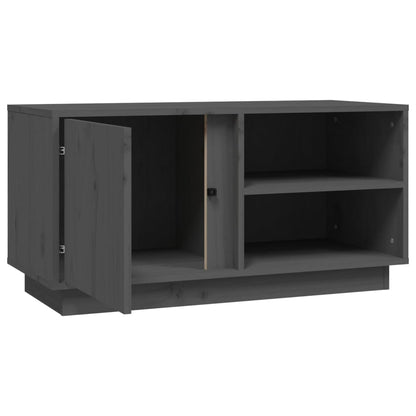 TV-Møbel Grå Tv-benk 80x35x40,5 cm heltre furu