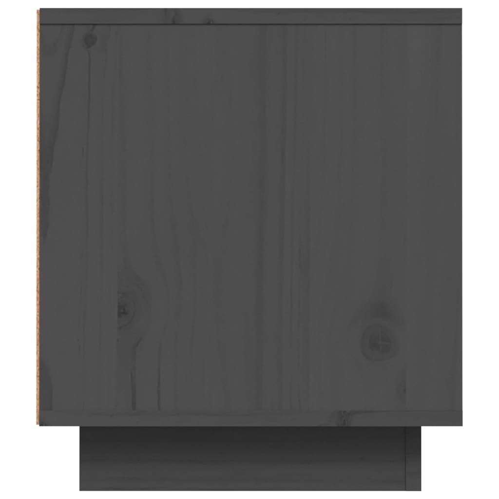 TV-Møbel Grå Tv-benk 80x35x40,5 cm heltre furu