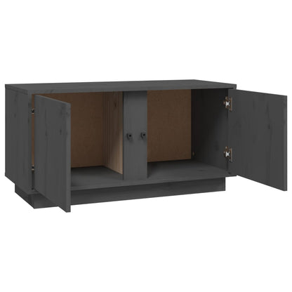 TV-Møbel Grå Tv-benk 80x35x40,5 cm heltre furu