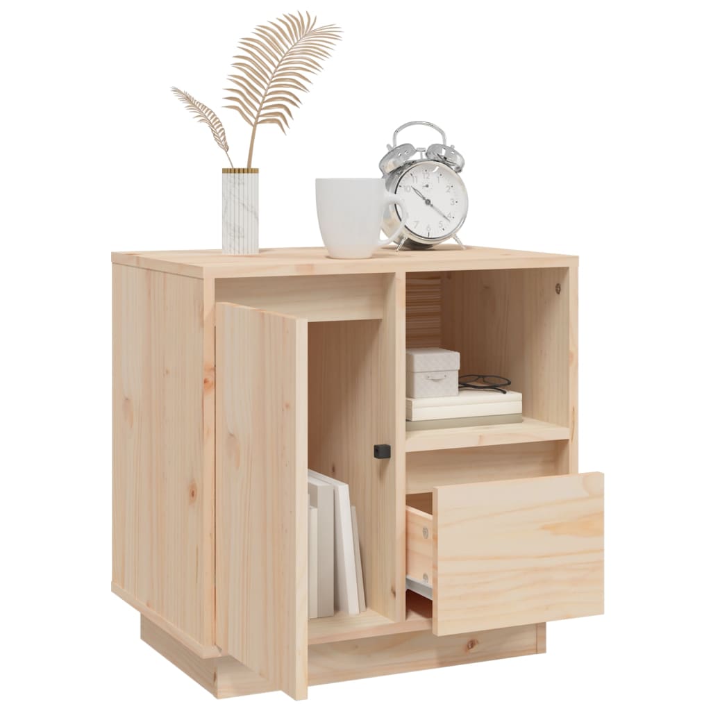 Nattbord Sengbord Tre heltre furu 50x34x50 cm