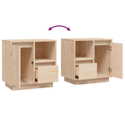 Nattbord Sengbord Tre heltre furu 50x34x50 cm