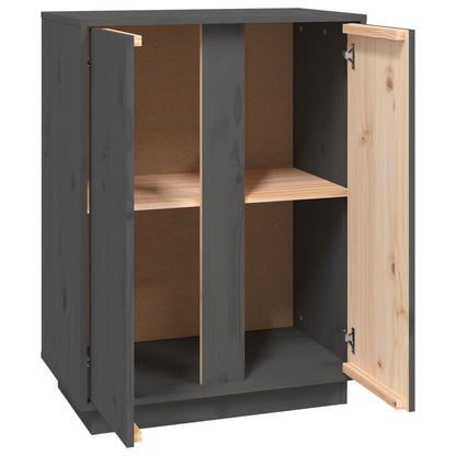 Skjenk Grå 60x35x80 cm heltre furu