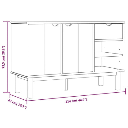Skjenk Tre heltre furu OTTA 114x43x73,5 cm