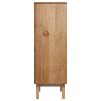Skap Tre Brun og Hvit OTTA 85x43x125 cm heltre furu