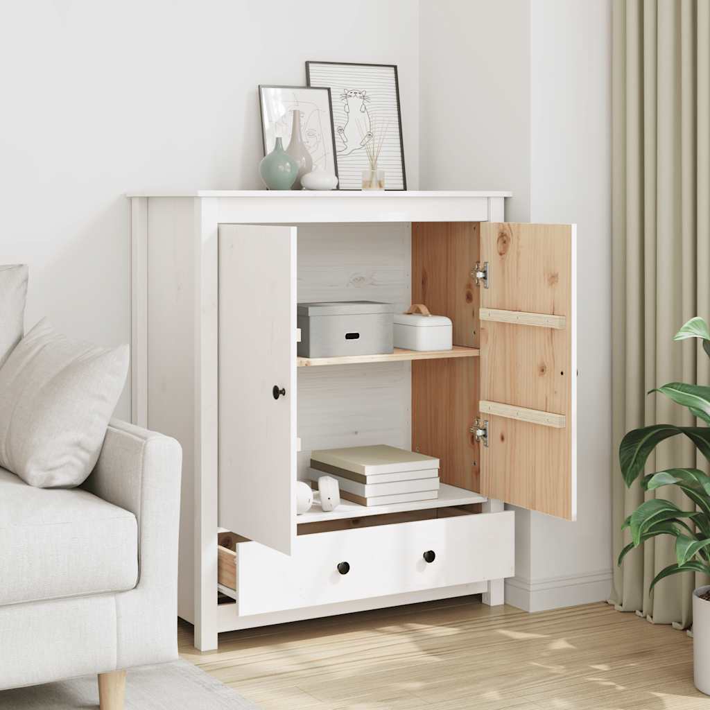 Skjenk Hvit 83x41,5x100 cm heltre furu