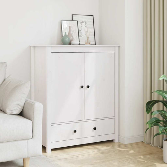 Skjenk Hvit 83x41,5x100 cm heltre furu
