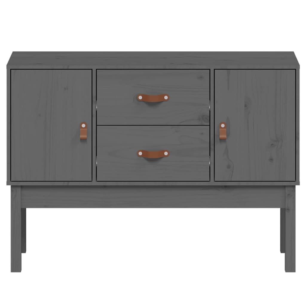 Skjenk grå 110x40x78 cm heltre furu