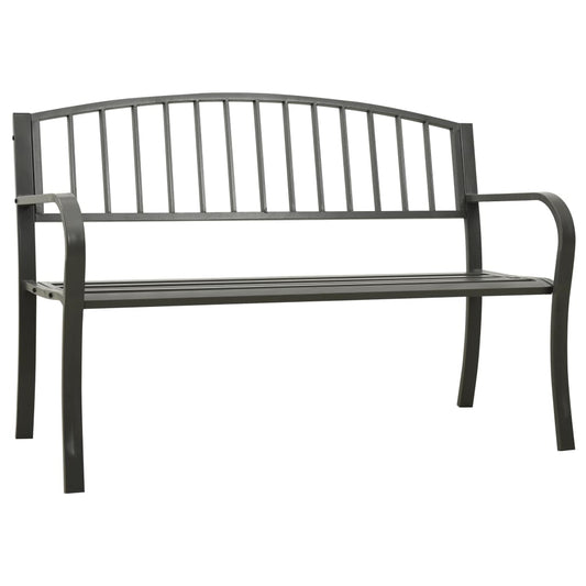 Hagebenk Metall grå 120 cm stål