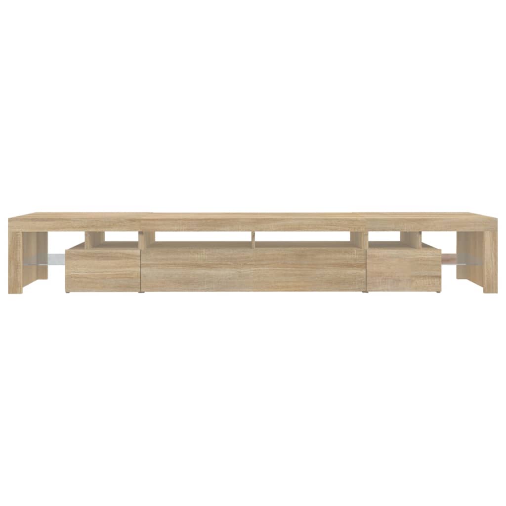 TV-Møbel Sonoma Eik TV-benk med LED-lys 260x36,5x40 cm