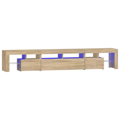 TV-Møbel Sonoma Eik TV-benk med LED-lys 230x36,5x40 cm