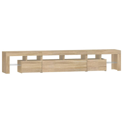 TV-Møbel Sonoma Eik TV-benk med LED-lys 230x36,5x40 cm