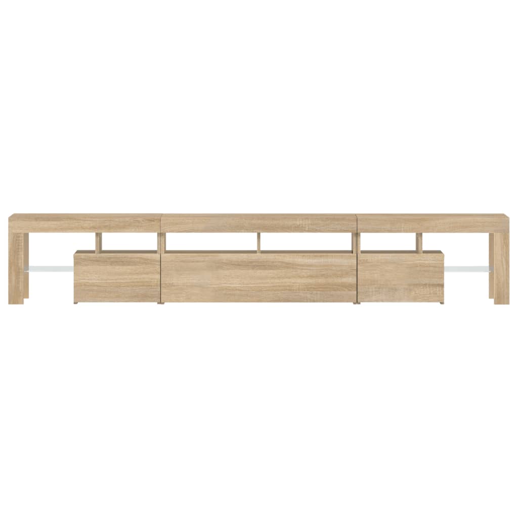 TV-Møbel Sonoma Eik TV-benk med LED-lys 230x36,5x40 cm