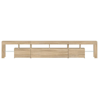 TV-Møbel Sonoma Eik TV-benk med LED-lys 230x36,5x40 cm