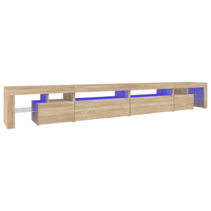 TV-Møbel Sonoma Eik TV-benk med LED-lys 290x36,5x40 cm