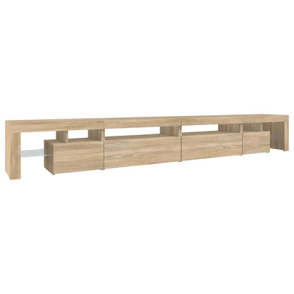 TV-Møbel Sonoma Eik TV-benk med LED-lys 290x36,5x40 cm