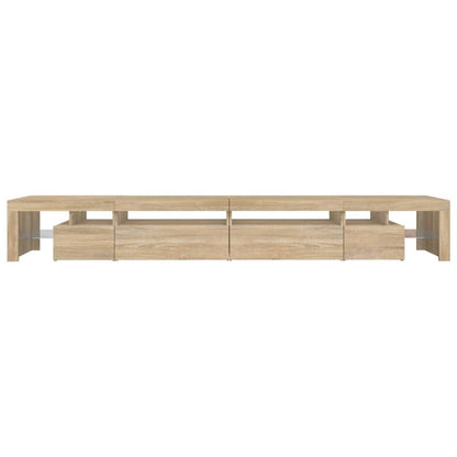 TV-Møbel Sonoma Eik TV-benk med LED-lys 290x36,5x40 cm