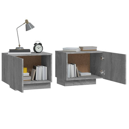 Nattbord Sengbord Sonoma Grå 100x35x40 cm