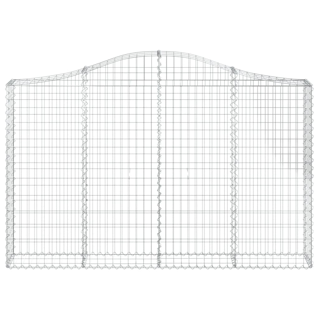 Gabionkurv buet 200x30x120/140 cm galvanisert jern