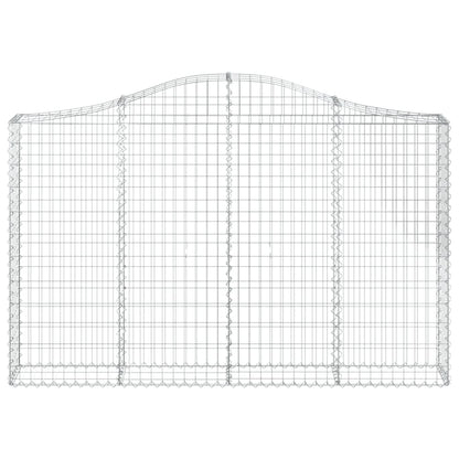 Gabionkurv buet 200x30x120/140 cm galvanisert jern