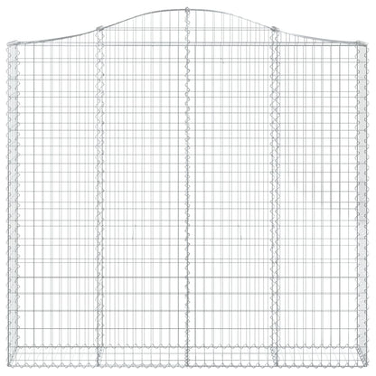 Gabionkurv buet 200x30x180/200 cm galvanisert jern