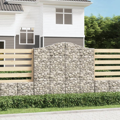 Gabionkurv buet 200x30x180/200 cm galvanisert jern