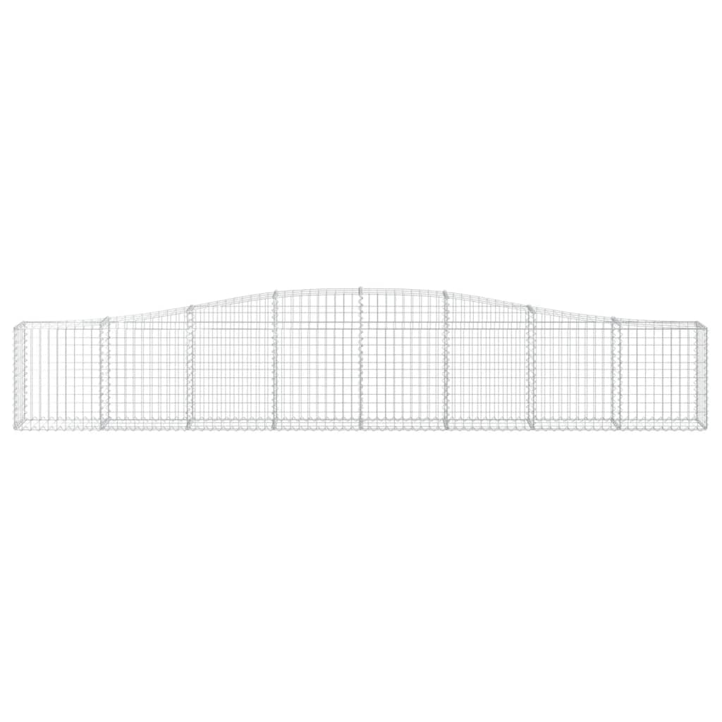 Gabionkurv buet 400x30x60/80 cm galvanisert jern