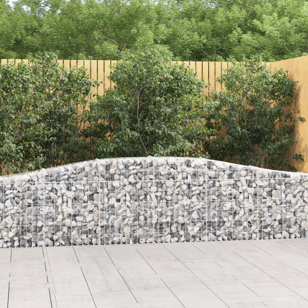 Gabionkurv buet 400x30x60/80 cm galvanisert jern
