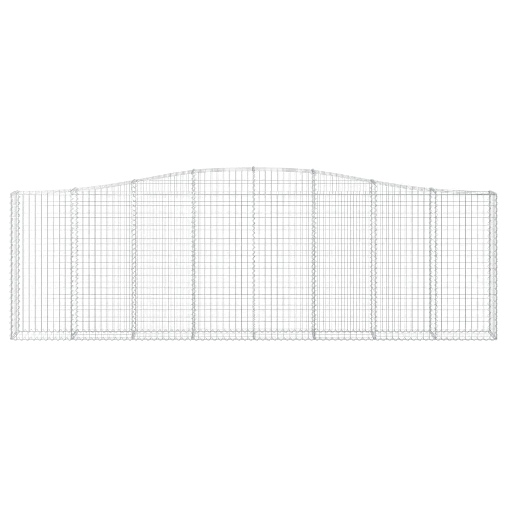 Gabionkurv buet 400x30x120/140 cm galvanisert jern
