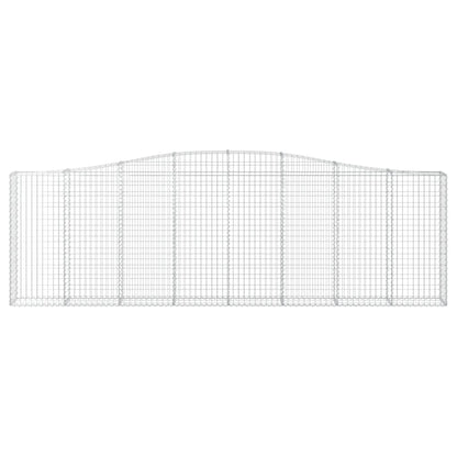 Gabionkurv buet 400x30x120/140 cm galvanisert jern