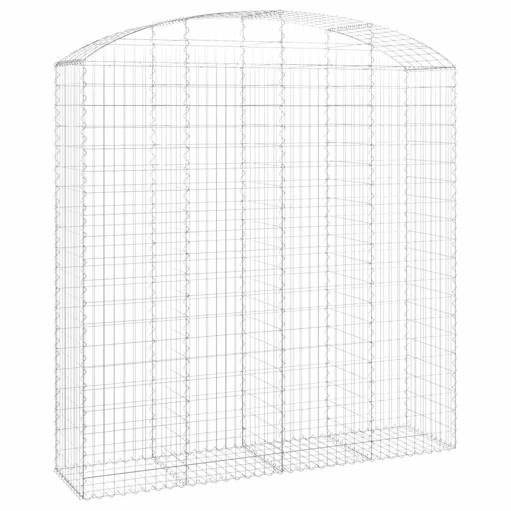 Gabionkurv buet 200x50x200/220 cm galvanisert jern