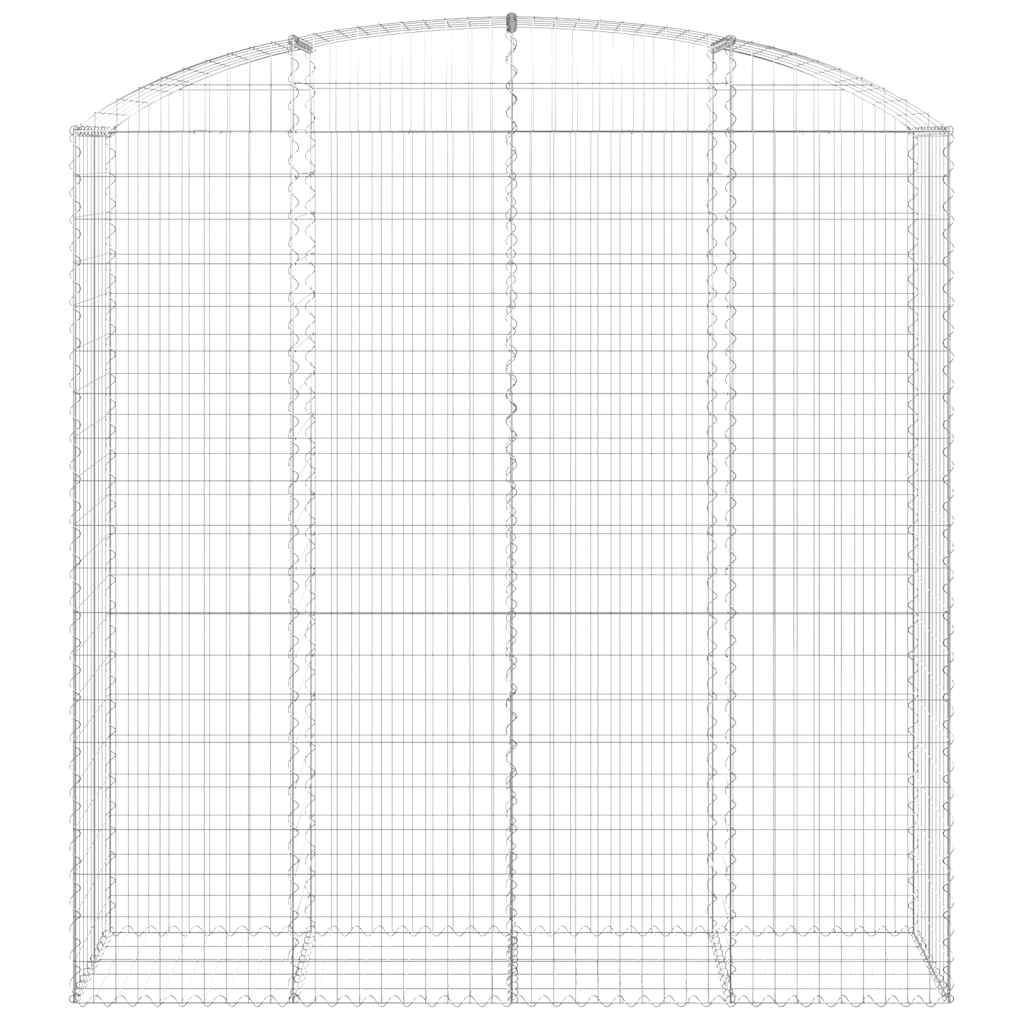 Gabionkurv buet 200x50x200/220 cm galvanisert jern