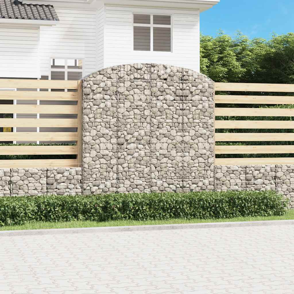 Gabionkurv buet 200x50x200/220 cm galvanisert jern
