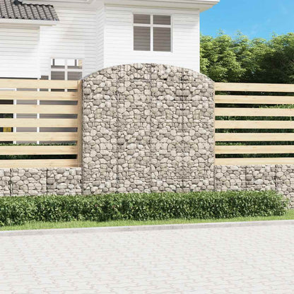 Gabionkurv buet 200x50x200/220 cm galvanisert jern