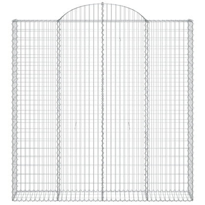 Gabionkurv buet 200x30x200/220 cm galvanisert jern