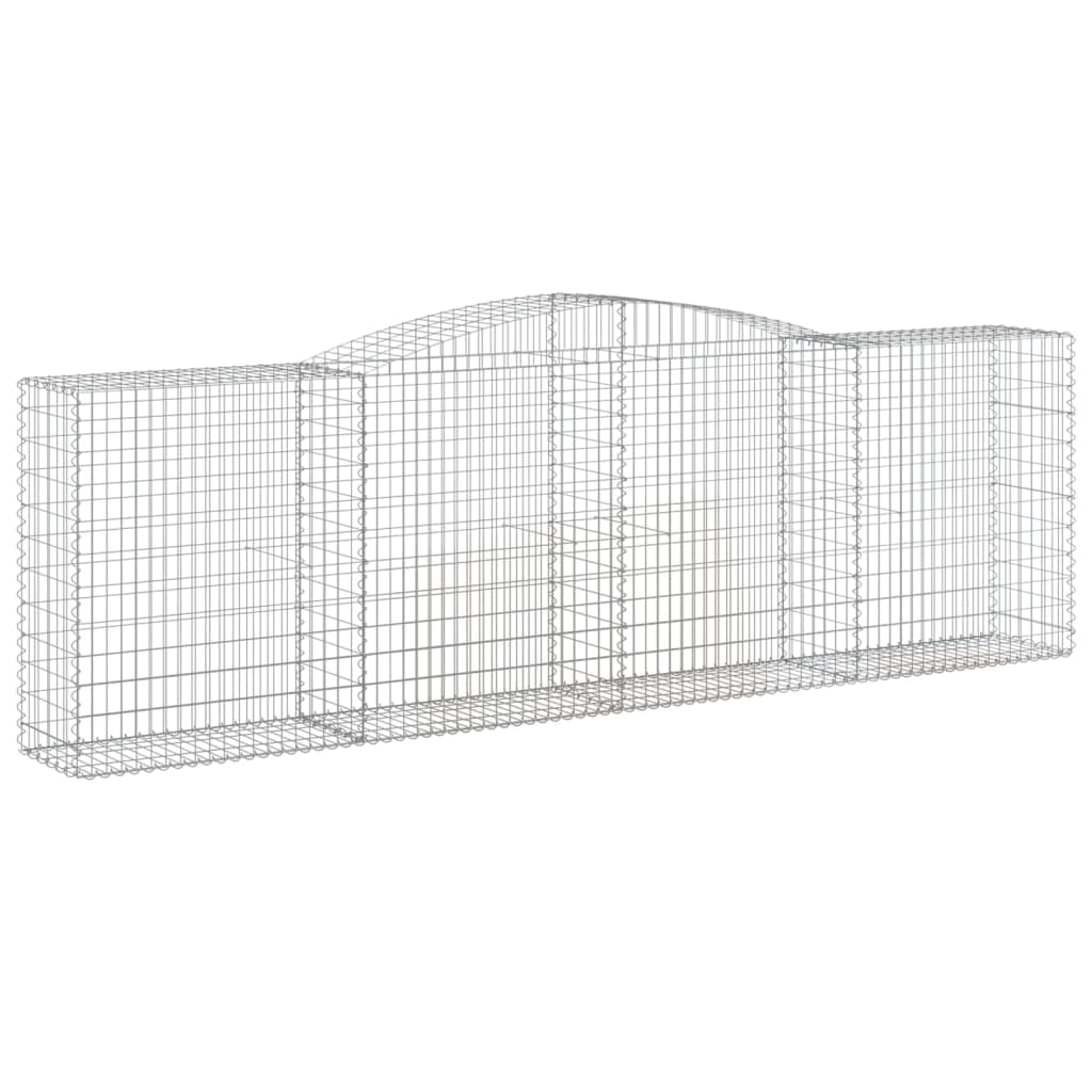 Gabionkurv buet 400x50x120/140 cm galvanisert jern