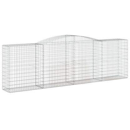 Gabionkurv buet 400x50x120/140 cm galvanisert jern