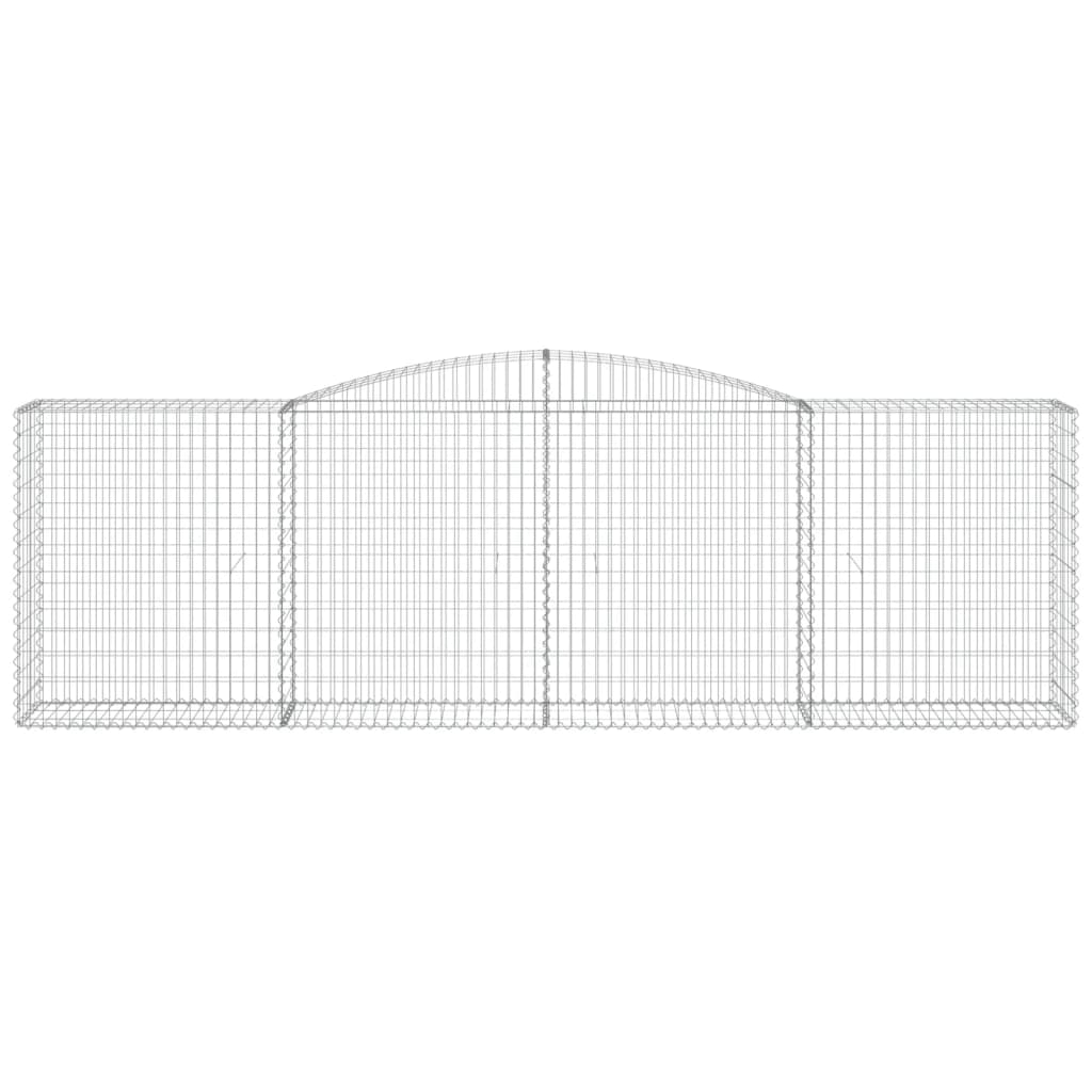 Gabionkurv buet 400x50x120/140 cm galvanisert jern