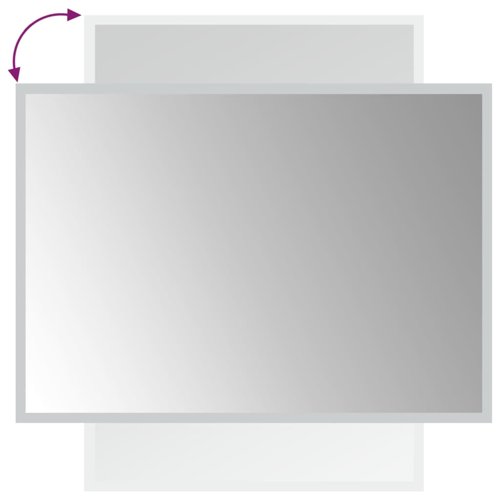Baderomsspeil med LED 50x70 cm