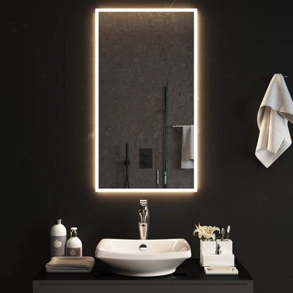 Baderomsspeil med LED 50x90 cm