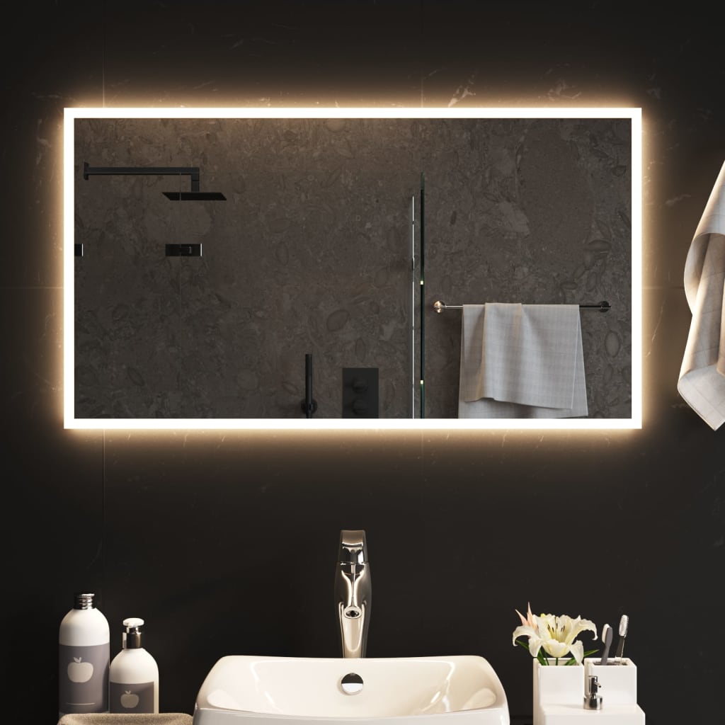 Baderomsspeil med LED 50x90 cm