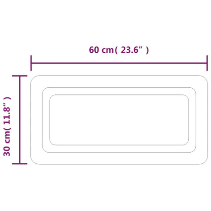 Baderomsspeil med LED 30x60 cm