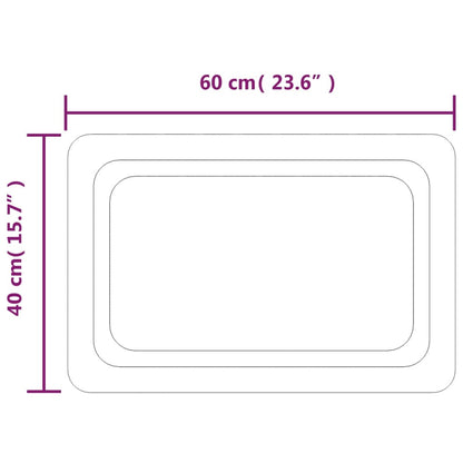 Baderomsspeil med LED 40x60 cm