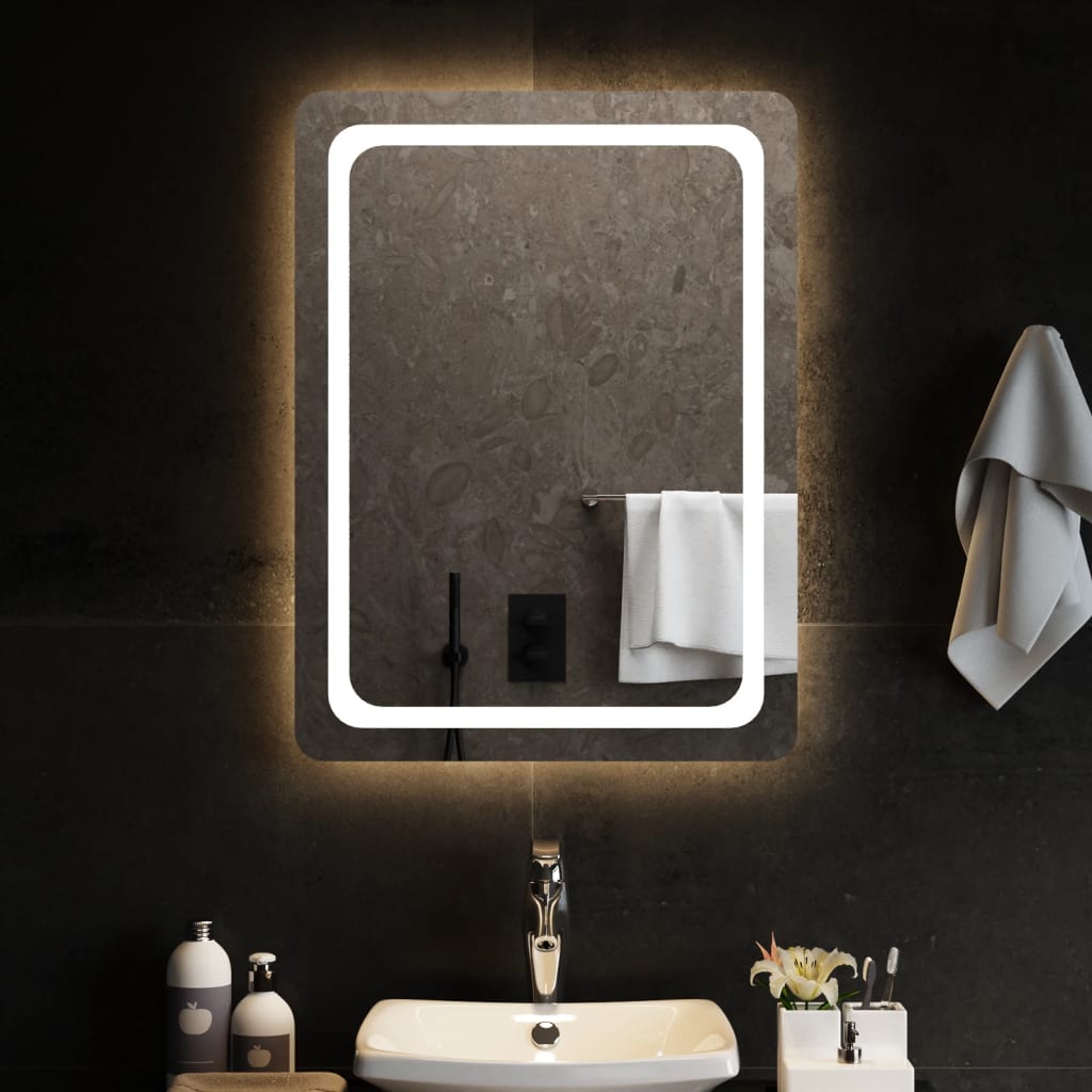 Baderomsspeil med LED 60x80 cm