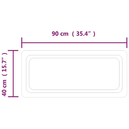Baderomsspeil med LED 40x90 cm
