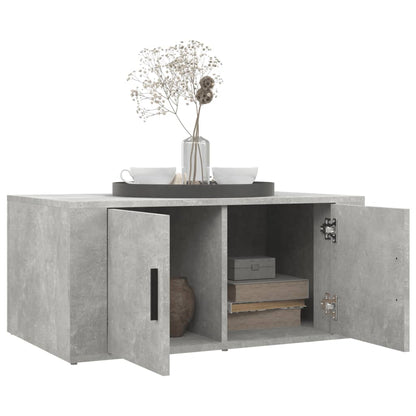 Salongbord Sofabord Betonggrå 80x50x36 cm