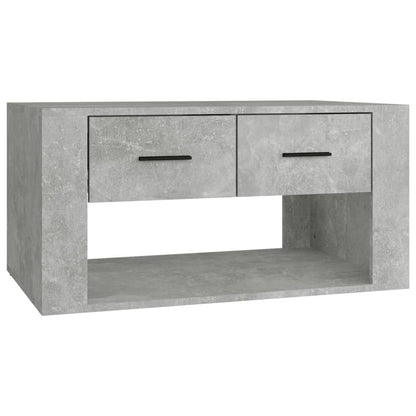 Salongbord Sofabord Betonggrå 80x50x40 cm